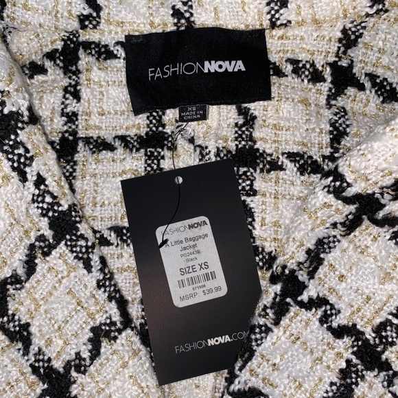 Fashion Nova A Little Baggage Jacket - Picture 2 of 4